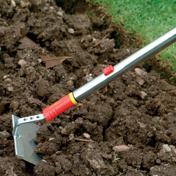 Aerating with Wolf Garten Mounding Hoe