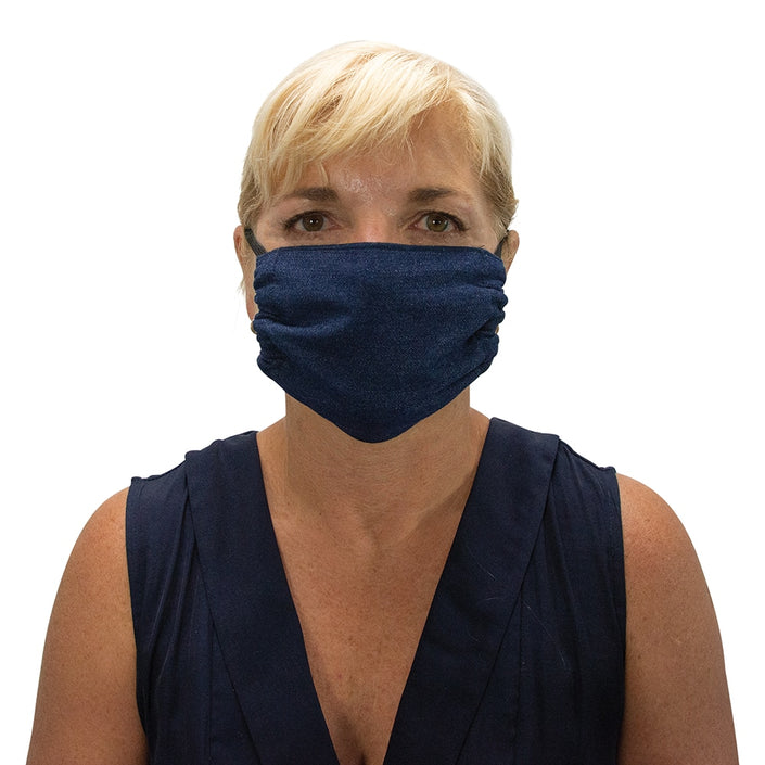 ANNABEL TRENDS Washable Reusable Face Mask - Denim **REDUCED!!**