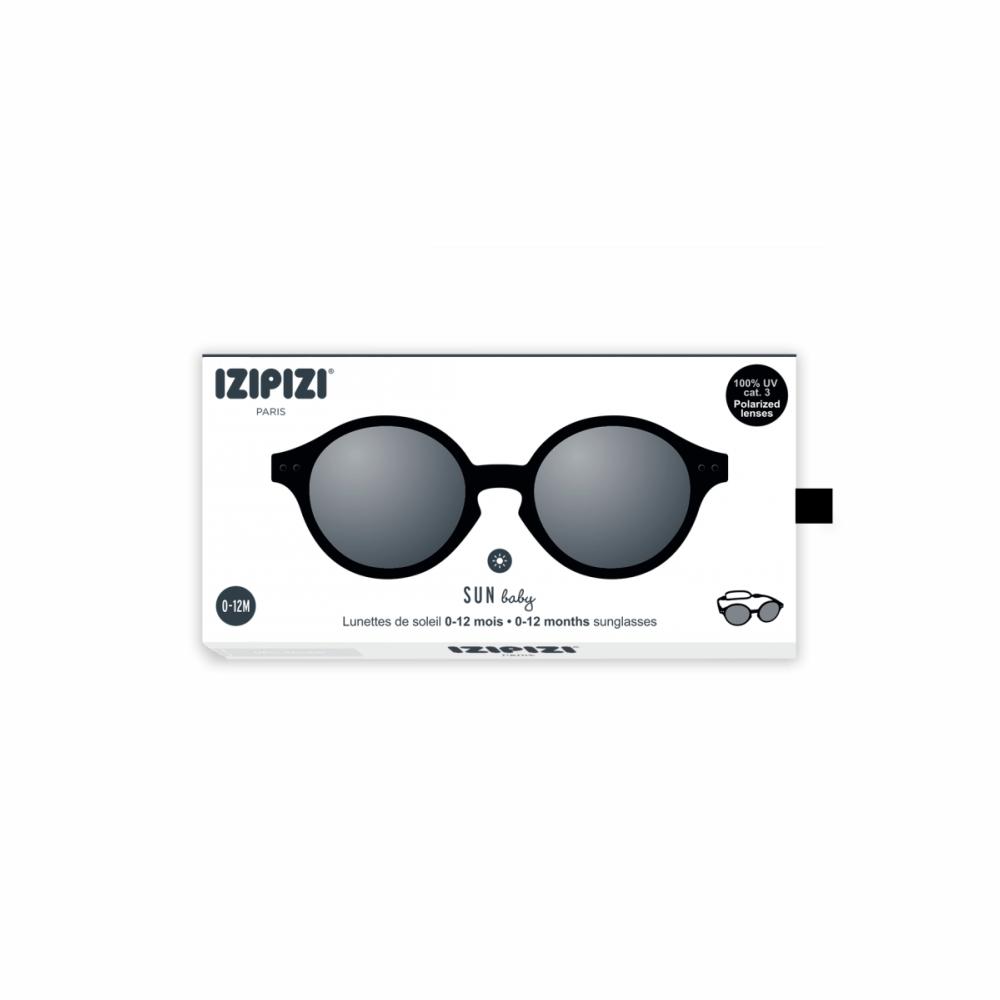 Load image into Gallery viewer, IZIPIZI PARIS Sun Baby Sunglasses - Black (0-12 MONTHS)