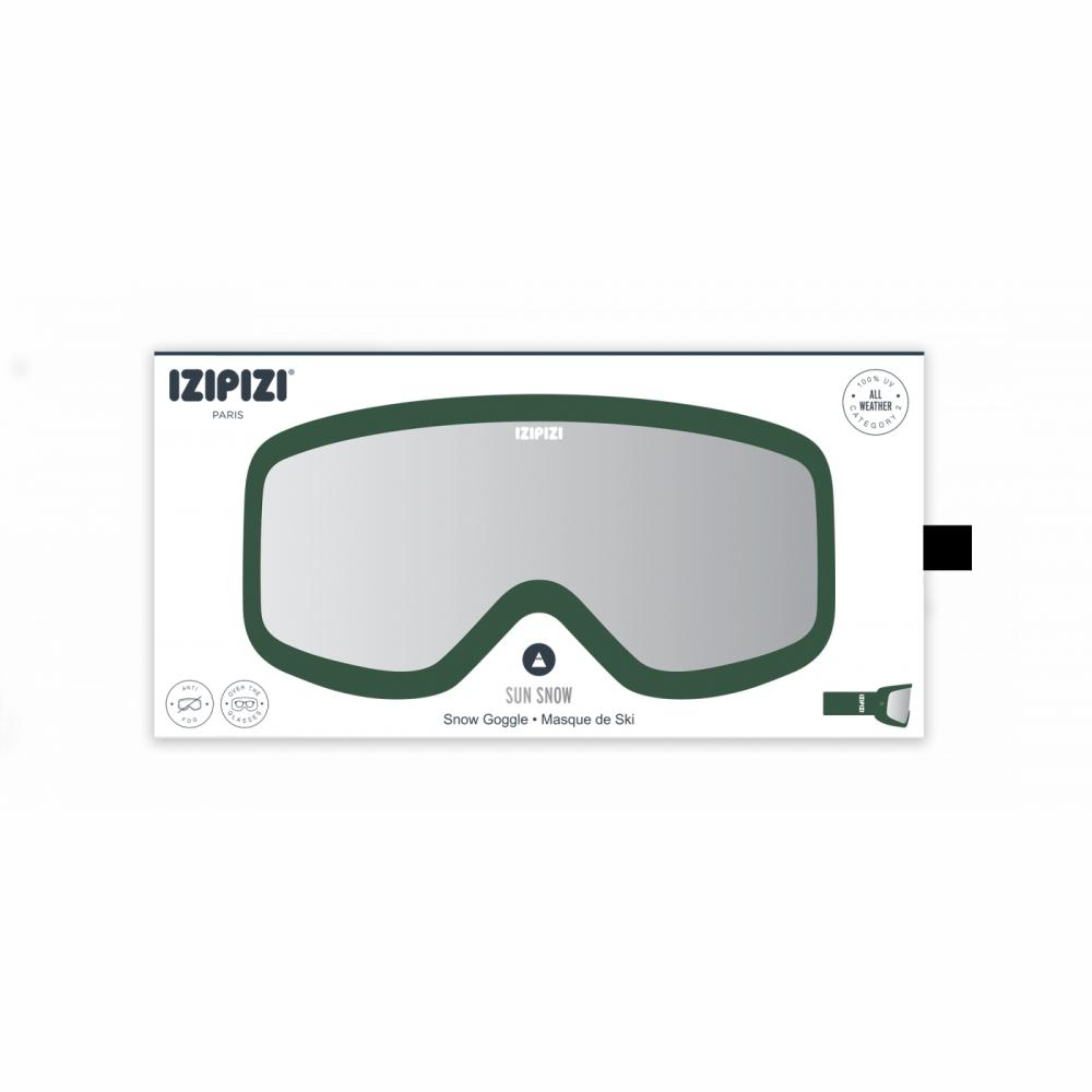 Load image into Gallery viewer, IZIPIZI PARIS Adult Snow Goggles - LARGE - Khaki Green