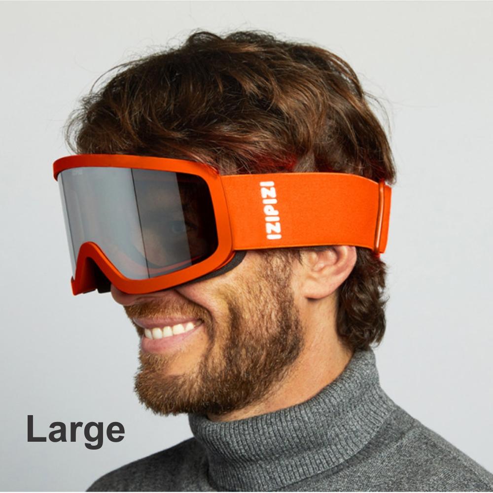 Load image into Gallery viewer, IZIPIZI PARIS Adult Snow Goggles - LARGE - Orange