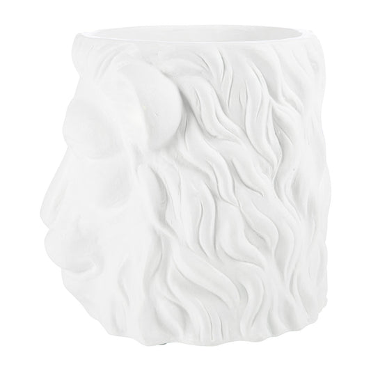 GARDEN GLORY Lion Pot Large - White