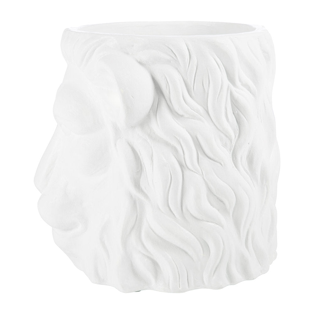 Load image into Gallery viewer, GARDEN GLORY Lion Pot Large - White