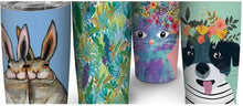 Load image into Gallery viewer, STUDIO OH Insulated Stainless Steel Tumbler 500ml - Bunny Friends