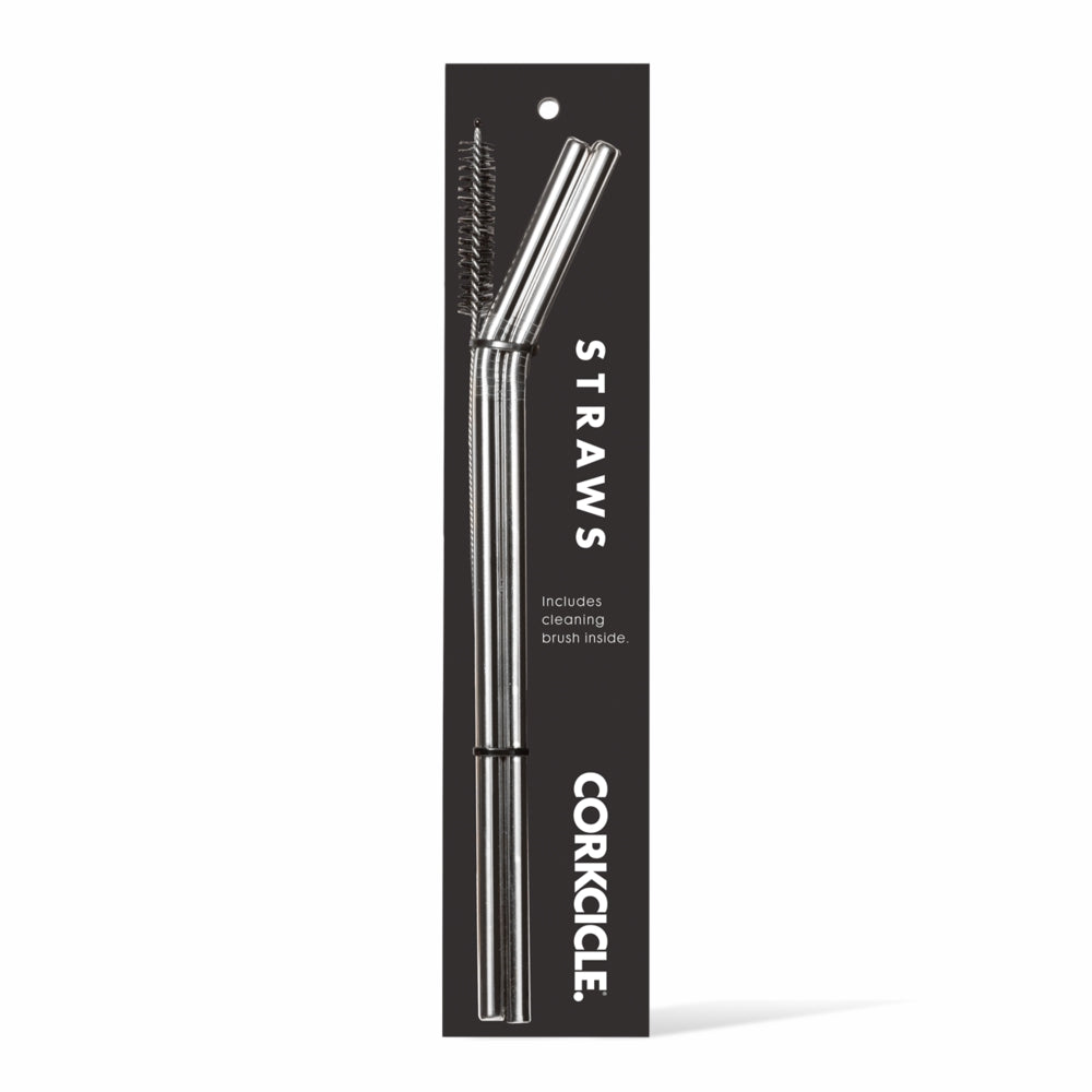 CORKCICLE Tumbler Straw 2pk- Stainless **Limited Stock**