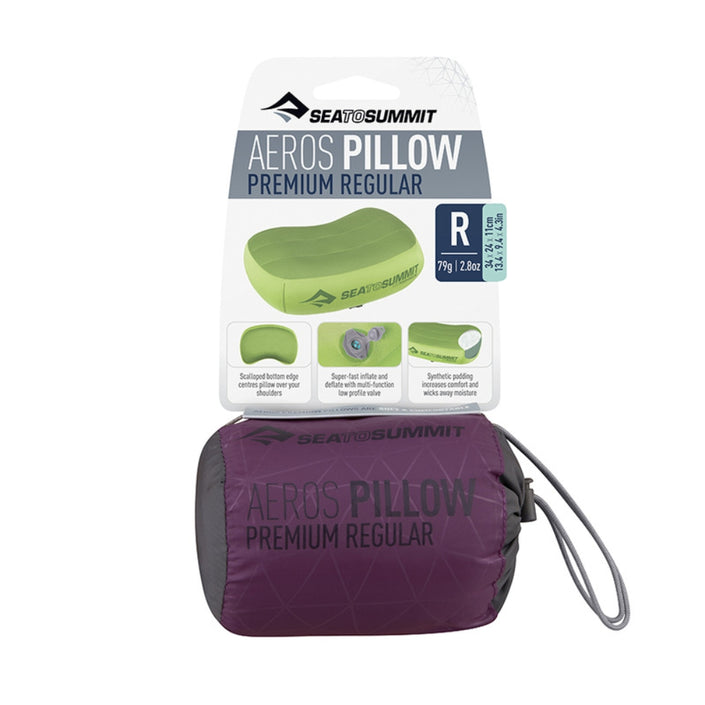 SEA TO SUMMIT AEROS Premium Travel Pillow, Regular