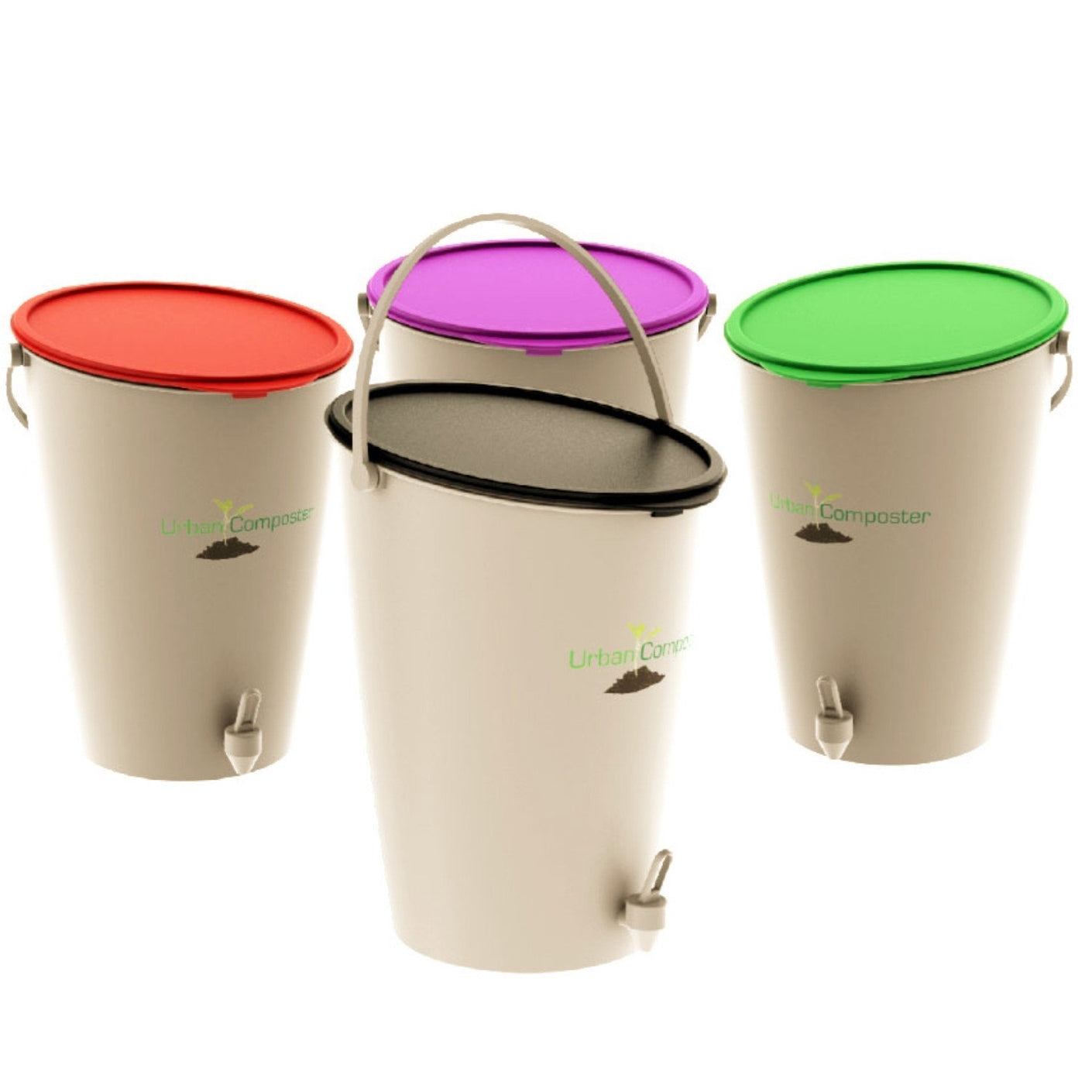 Load image into Gallery viewer, URBAN COMPOSTER™ &#39;Bucket&#39; Beginner&#39;s Kit 15L - Berry