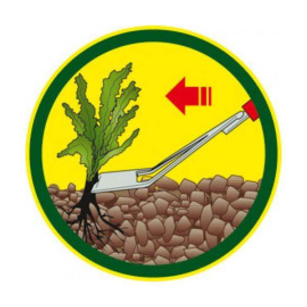 WOLF GARTEN Multi-change Dutch Hoe in use diagram