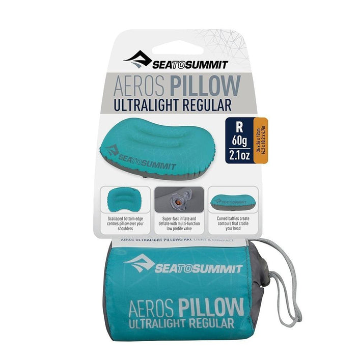 SEA TO SUMMIT AEROS Ultralight Inflatable Traveller Pillow, Regular