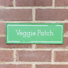 MARTHA'S VINEYARD Vintage Style Garden Sign - Veggie Patch - Green