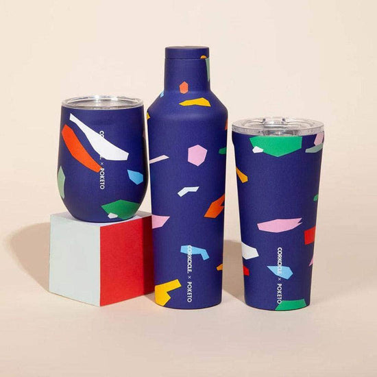 Poketo Tumbler 475ml - Confetti Insulated Stainless Steel Cup Corkcicle