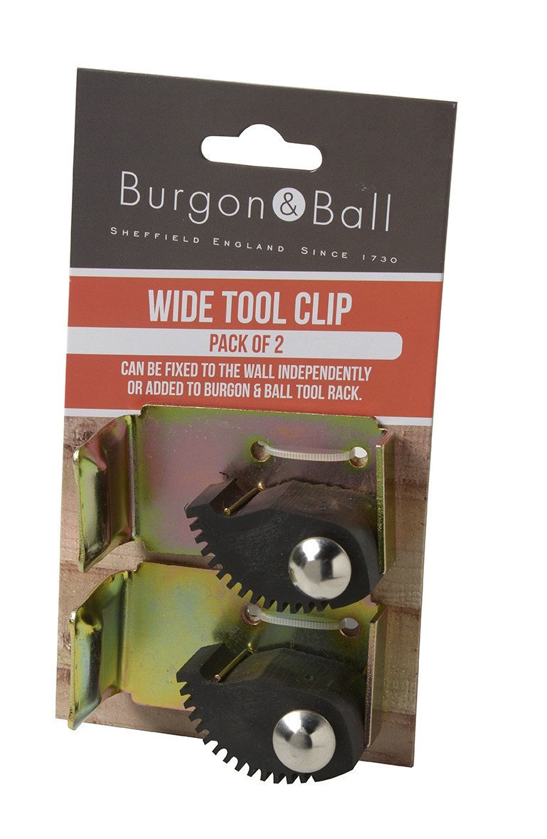 Load image into Gallery viewer, BURGON &amp; BALL Wide Tool Rack Clips - 2 Pack